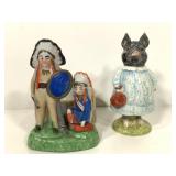 Japan Porcelain NA Ashtray UK B Potter Pig Wig Fig