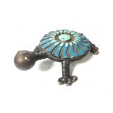Small Painted Junkyard Art Turtle