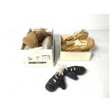 2 Pr Baby Moccasins Size 3 +