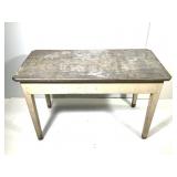 Vintage Zinc Top Work Table