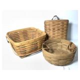 3 Longaberger Baskets