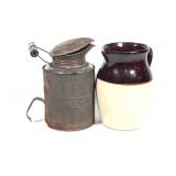 Primitive Pitchers Ceramic & Metal