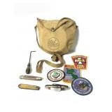 Palco Canteen w Boy Scout Patches Pocket Knives +