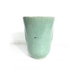 Lt Blue Stoneware Flower Pot