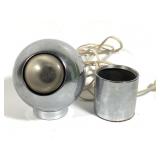 Vtg 1970's Magnetic Chrome Eyeball Table Lamp