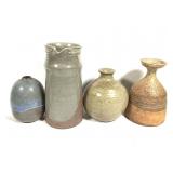 4 Art Pottery Vases