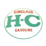 3 Sinclair H C Gasoline Pump Convex Globe Face