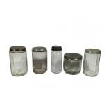 3 Coffee Canisters Cigar Canister & Tall Ball Jar