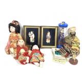 Asian Dolls Framed Figures & Pop-up Book