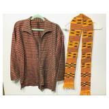 Striped Handmade Traditional Tunic & Kente Cloth