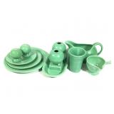 11 Pc  Fiestaware Green Glaze