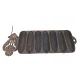 Cast Iron Wagner Ware Cornbread Pan Wall Receipt H