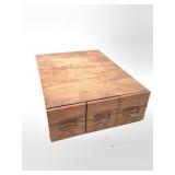 3 Drawer Desktop Card Catalog Cabinet