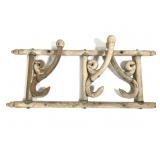 Vtg Wood Foldable Coat Rack 22' W