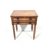 Antique 2 Drawer Side Table