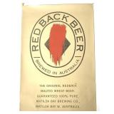 Red Back Beer Australia Screenprint Poster
