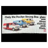 Vtg Full-size Billboard - Dodge Vans 21.5ï¿½ x 9.5ï¿½