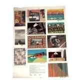 Indiana Artists Signed Postcard Series V Un-cut