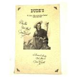 Signed Jane Russell Dudes Nightclub Poster