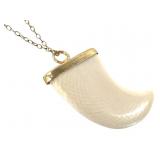 12k GF Ivory "Sharks Tooth" Necklace