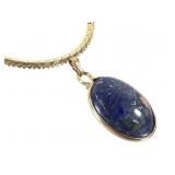 Lapis Lazuli Pendant & 12k Gold Chain