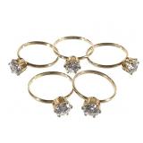 14k GF Rings w/ Cubic Zirconia Stones