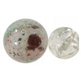 Polished Rainbow Quartz & Ocean Jasper Sphere 8 oz
