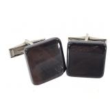 Fire Obsidian Cuff Links