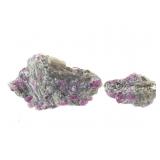 Fuschite Specimens w/ Pink Ruby Crystals