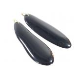 Wyoming Black Jade Pendants