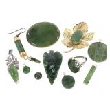 Jade Pendants, Brooches, Leaf Bolo, Ring +