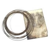 Jewelers Plate Metal & Wire, Possibly Silver
