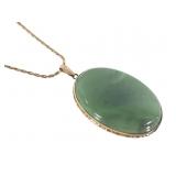 12k GF Chain w/ Jade Pendant