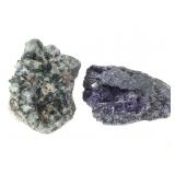 Green Fluorite Xls w Pyrite & Ppl Fluorite 9.3 oz