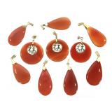 Chinese Carnelian Pendants