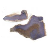 Purple Agate Slab & End Cut, Burro Creek