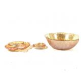 Irridescent Glass Bowl Tricket & Ash Tray