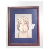 Framed Diane Bledsoe Watercolor - Brown County Art