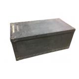 Vtg Storage Crate w Handles & Metal Reinforcements