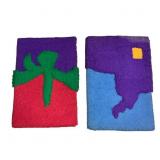 2 Harry Hilson Hooked Rug Tapestries w Signatures