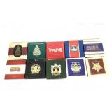 Full Set 2015 - 2024 Texas State Capitol Ornaments