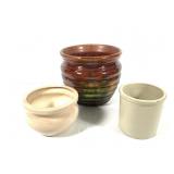 3 Ceramic Pots
