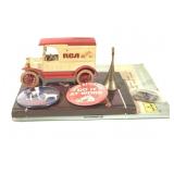 Vtg RCA Items - Bank Notebook Pins +