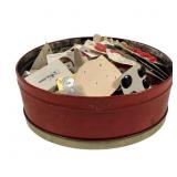 Large Collection of Buttons in Tin