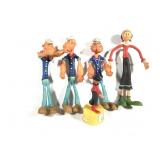 Vtg 1970s Popeye & Olive Oil Figures