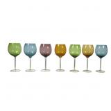 7pcs Colorful Wine Glasses