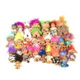 Large Collection of Troll Dolls