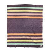 Vtg Orr Holland Tone Wool Blanket 74" x 66"