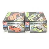 2 ERTL AMT Model Car Kits 1995 Supra & Eclipse