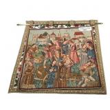 2 Medieval Themed Tapestries & Fleur De Lis